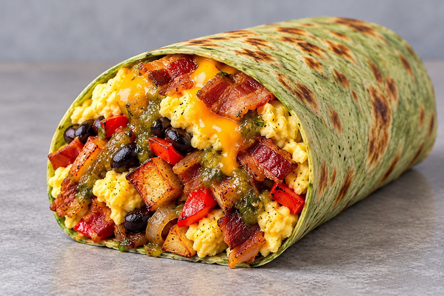 Bacon Cheddar Burrito