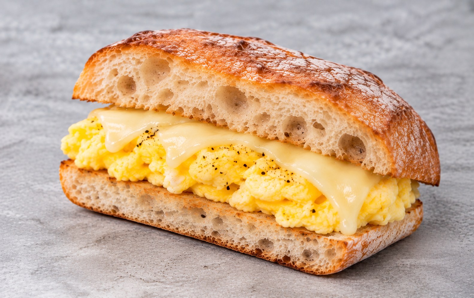 Ciabatta with Egg & Cheese